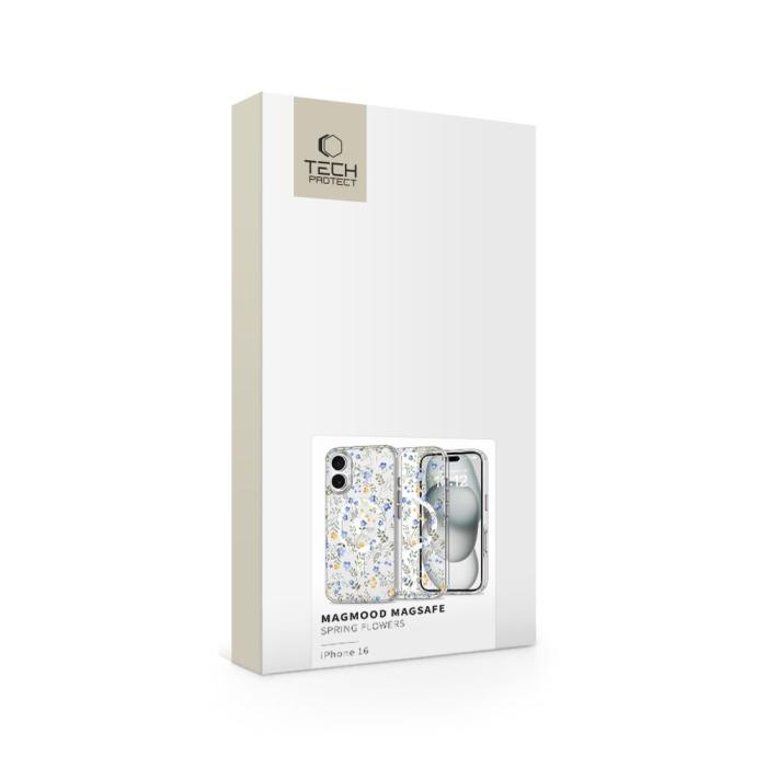 Bild 5, Tech-Protect Tech-Protect iPhone 16 Skal MagSafe MagMood Spring Flowers - Teknikhallen.se