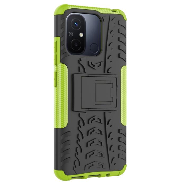 Bild 4,  Xiaomi Redmi 12C 4G Skal Ultimata Stöttåligt med Stöd Grön - Teknikhallen.se