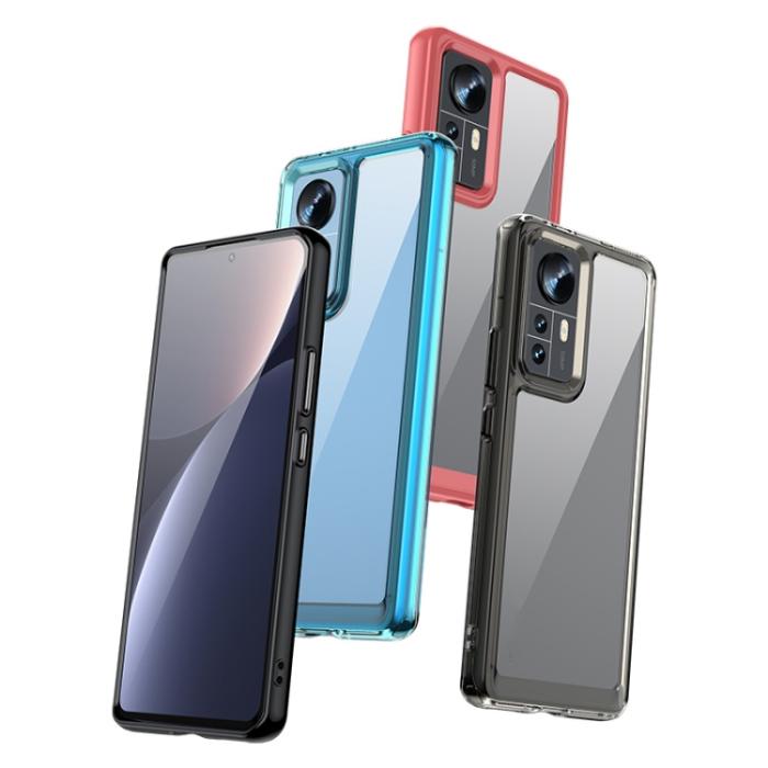 Bild 3,  Xiaomi 12 Skal Hybrid Akryl Transparent/Svart - Teknikhallen.se