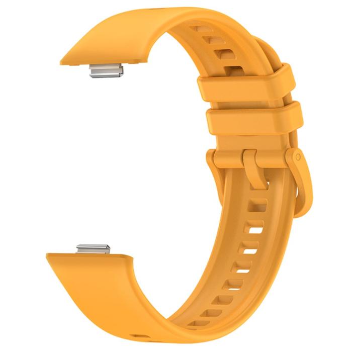 Bild 2,  Huawei Watch Fit 3 Klockarmband Silikon Gul - Teknikhallen.se