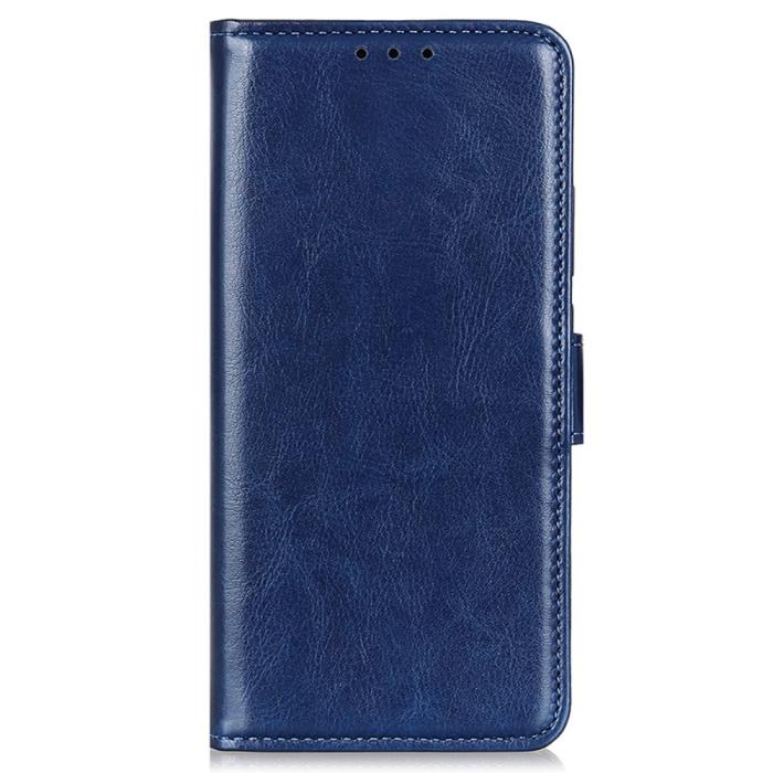 Bild 5,  Galaxy S25 Plus / S24 Plus Fodral Crazy Horse Läder Blå - Teknikhallen.se