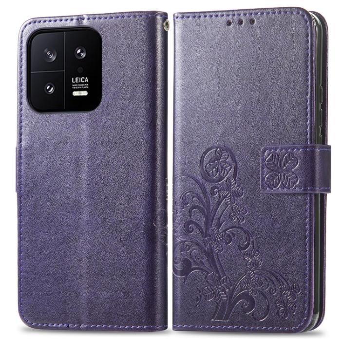 Bild 2,  Xiaomi 13 5G Fodral Med Blommigt Tryck Lila - Teknikhallen.se