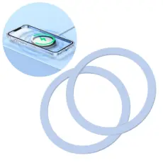 JOYROOM Joyroom 2-PACK MagSafe Magnetiska Metall Ringar Bl&aring; - Teknikhallen.se