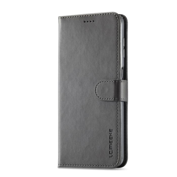 Bild 2, LC.IMEEKE LC.IMEEKE Samsung Galaxy A24 5G Fodral Läder Grå - Teknikhallen.se