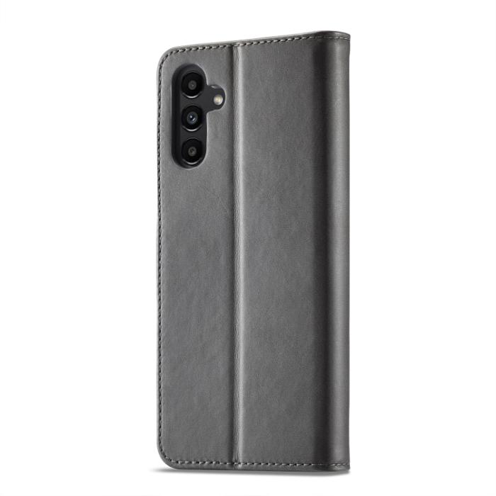 Bild 3, LC.IMEEKE LC.IMEEKE Samsung Galaxy A24 5G Fodral Läder Grå - Teknikhallen.se