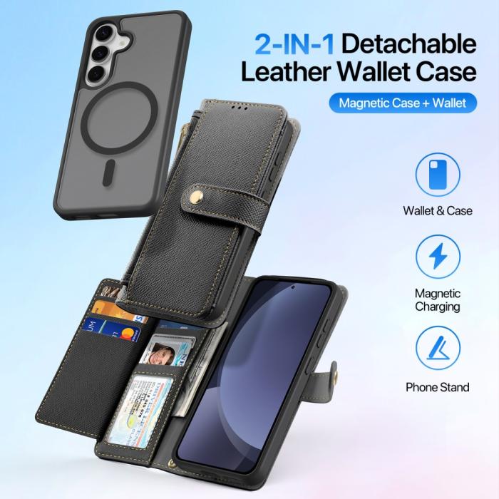 Bild 3, DUX DUCIS DUX DUCIS Galaxy S25 Plus 2in1 Magnet Fodral Lawa Series Svart - Teknikhallen.se