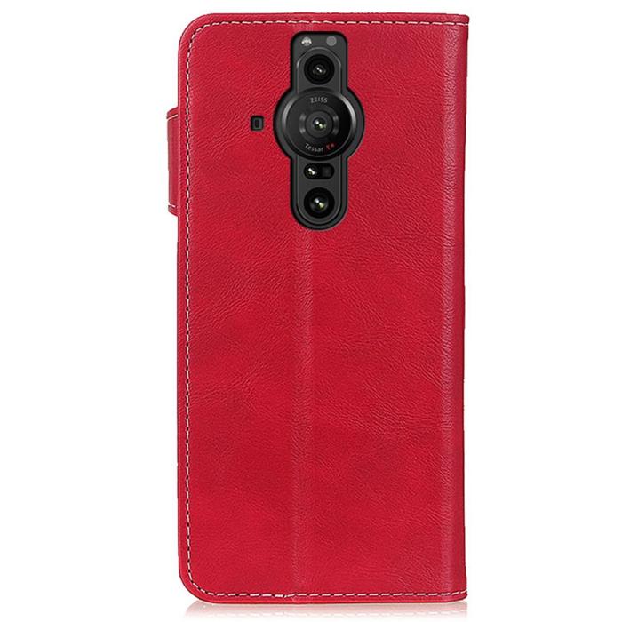 Bild 3,  Sony Xperia Pro-I Fodral S-Line Läder Röd - Teknikhallen.se