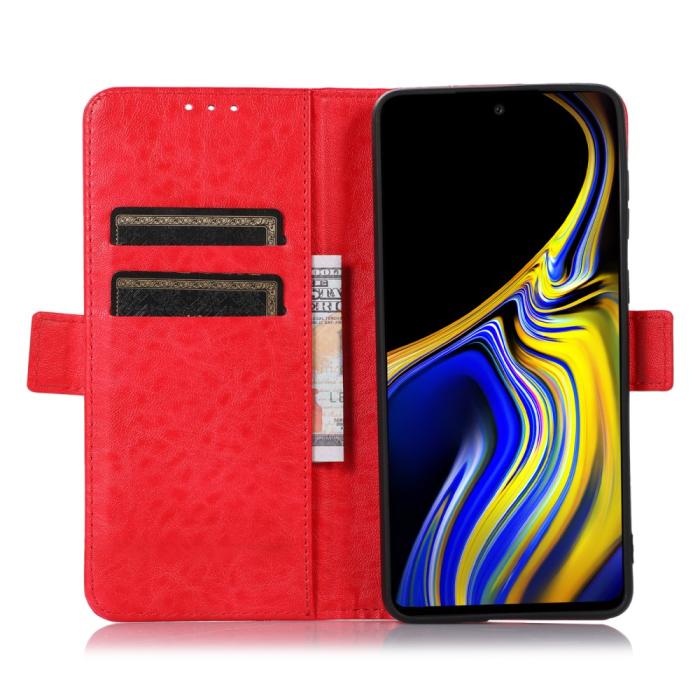 Bild 5,  Samsung Galaxy A53 5G Fodral Crazy Horse Röd - Teknikhallen.se