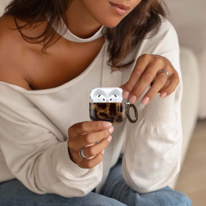 Bild 5, Tech-Protect Tech-Protect AirPods 4 Skal Lamano Panther - Teknikhallen.se