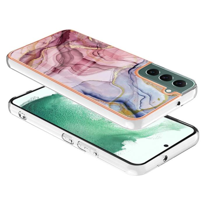 Bild 3,  Samsung Galaxy S23 Plus Skal Marmor TPU Roséguld - Teknikhallen.se