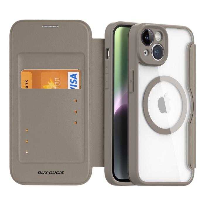 Bild 2, DUX DUCIS DUX DUCIS iPhone 14 Fodral MagSafe Skin X Pro Khaki - Teknikhallen.se