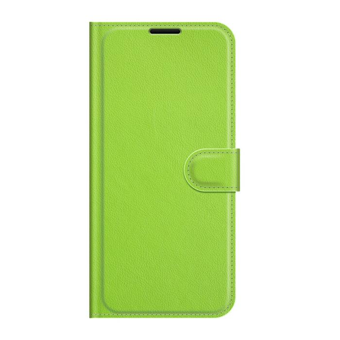 Bild 2,  Samsung Galaxy S22 Ultra Fodral Litchi Läder Grön - Teknikhallen.se