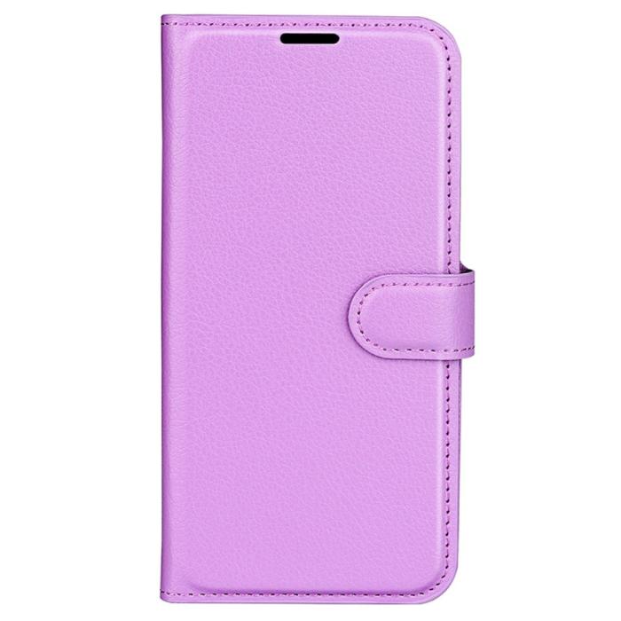 Bild 5,  Samsung Galaxy A35 5G Fodral Läder Litchi Lila - Teknikhallen.se