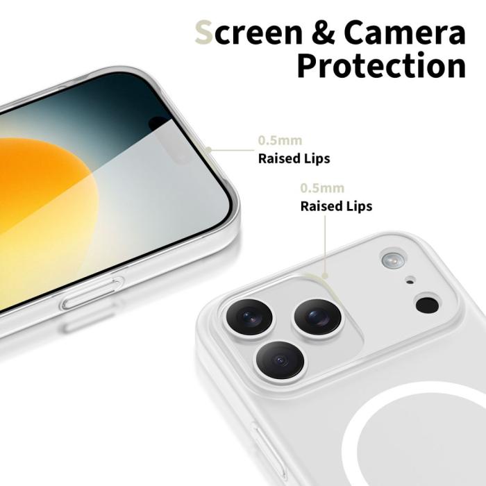 Bild 4, Tech-Protect Tech-Protect iPhone 17 Pro Skal MagSafe MagSlim Matt Vit - Teknikhallen.se