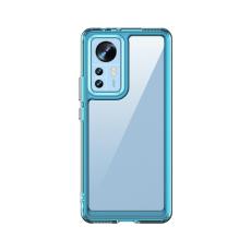 Xiaomi 12 Skal Hybrid Akryl Transparent/Bl&aring; - Teknikhallen.se