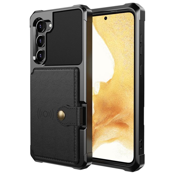 Bild 2,  Samsung Galaxy S23 Skal Med Magnetisk Plånbok Svart - Teknikhallen.se
