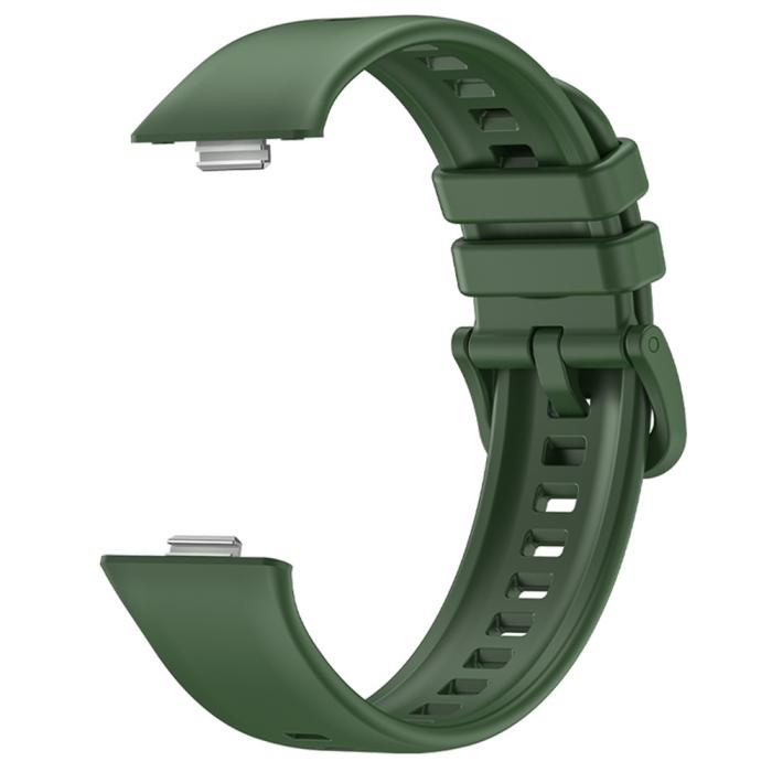 Bild 2,  Huawei Watch Fit 3 Klockarmband Silikon Grön - Teknikhallen.se