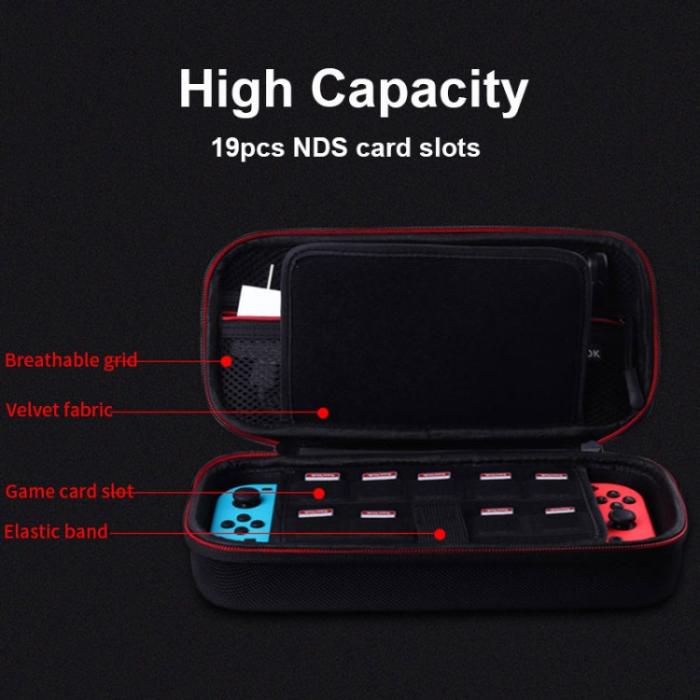 Bild 4,  Nintendo Switch OLED Skyddsfodral EVA Svart - Teknikhallen.se