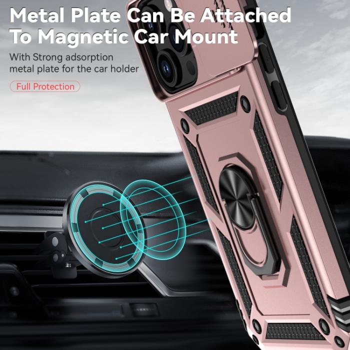 Bild 6,  iPhone 15 Pro Max Skal CamShield Armor Ring Roséguld - Teknikhallen.se