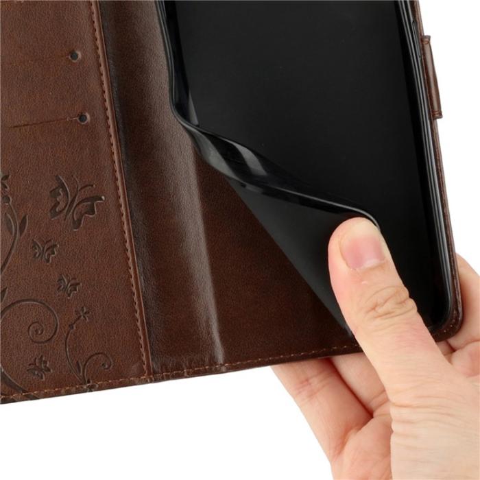 Bild 5,  iPhone 17 Fodral Med Blommigt Tryck Brun - Teknikhallen.se