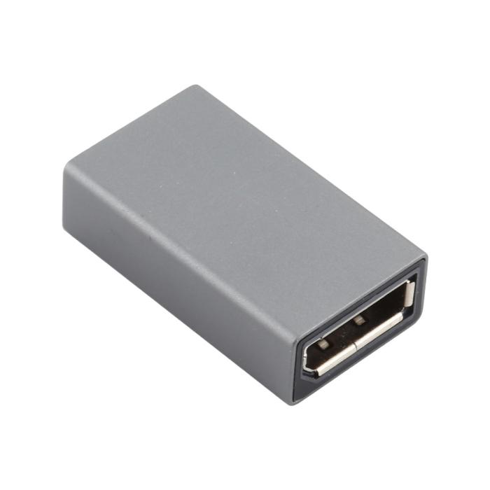 Bild 3,  DisplayPort Hona till DisplayPort Hona Förlängning Adapter Grå - Teknikhallen.se