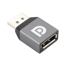  DisplayPort Hona till DisplayPort Hane Adapter Gr&aring; - Teknikhallen.se