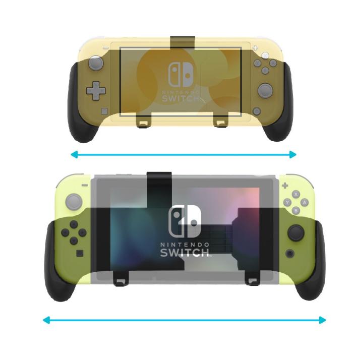 Bild 5, JYS JYS Nintendo Switch/Switch Lite 2in1 Infällbar Skyddsfodral Med Fäste Svart - Teknikhallen.se