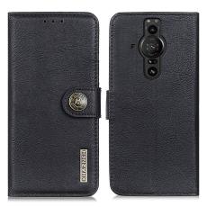 KHAZNEH KHAZNEH Sony Xperia Pro-I Fodral L&auml;der Svart - Teknikhallen.se