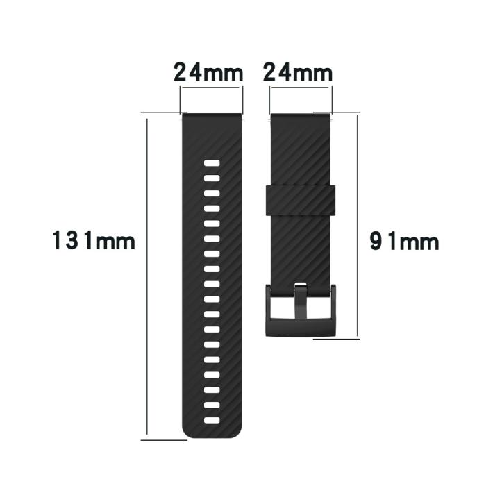 Bild 6,  Silikon Armband För Suunto (24mm) Mörk Grön - Teknikhallen.se
