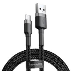 BASEUS Baseus Cafule 3m USB-C QC3.0 Laddningskabel - Svart/Gr&aring; - Teknikhallen.se