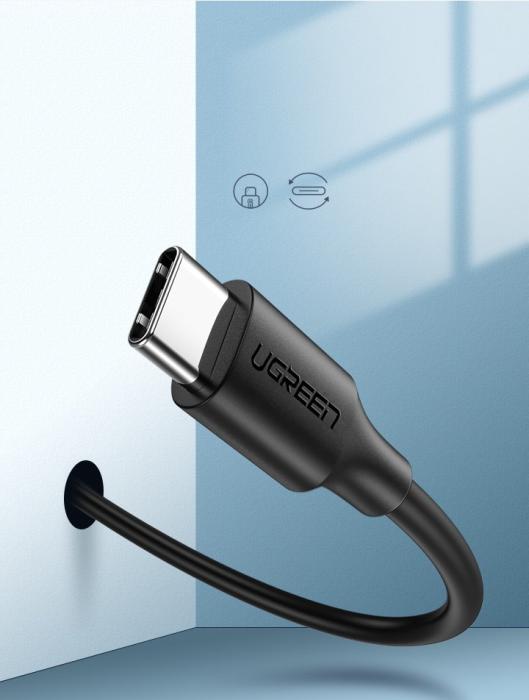 Bild 3, UGREEN Ugreen 2A 1m USB-C Kabel - Svart - Teknikhallen.se