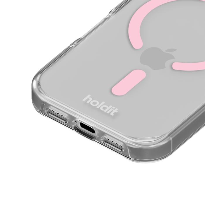 Bild 3, holdit holdit iPhone 17 Pro Max MagSafe Mobilskal Pink/Transparent - Teknikhallen.se