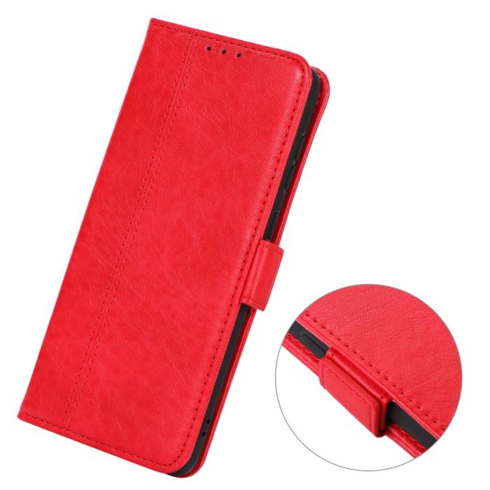 Bild 6,  Samsung Galaxy A53 5G Fodral Crazy Horse Röd - Teknikhallen.se