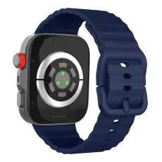 KALEBOL KALEBOL Huawei Watch Fit 4 Pro/4/3 Armband Wave Silikon M&ouml;rk Bl&aring; - Teknikhallen.se