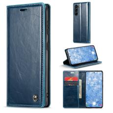 CASEME CASEME Samsung Galaxy S23 Plus Fodral Wax Textur Bl&aring; - Teknikhallen.se