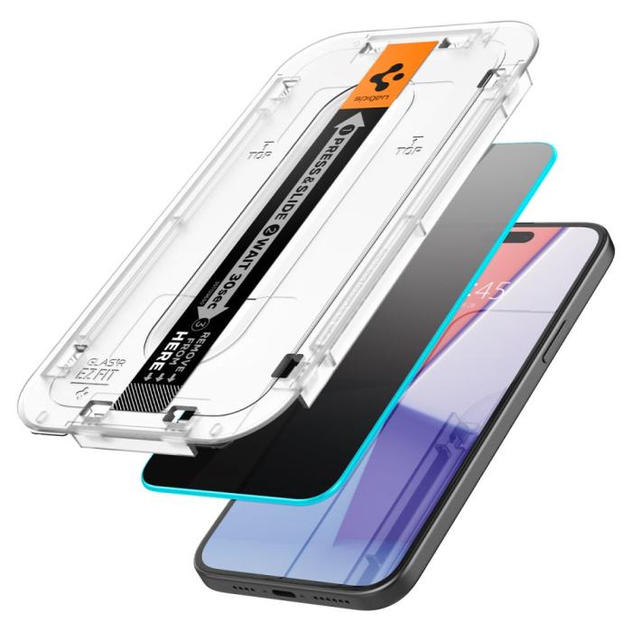 Bild 2, Spigen Spigen iPhone 15 Plus Skärmskydd GLAS.tR 