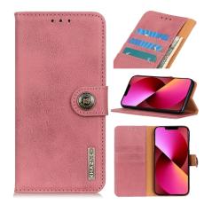 KHAZNEH KHAZNEH iPhone 14 Plus Fodral L&auml;der Rosa - Teknikhallen.se