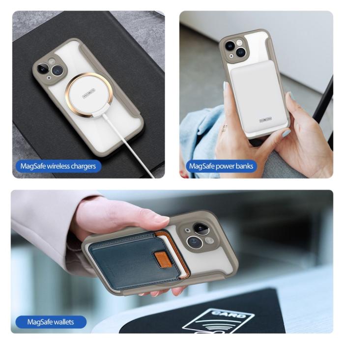 Bild 5, DUX DUCIS DUX DUCIS iPhone 14 Fodral MagSafe Skin X Pro Khaki - Teknikhallen.se
