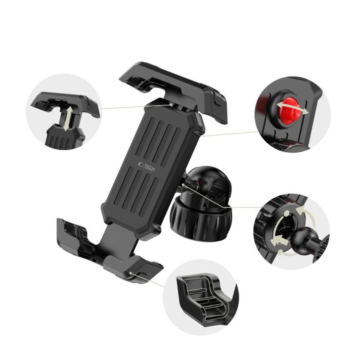 Bild 5, Tech-Protect Tech-Protect Universal Mobilhållare Cykel V6 Svart - Teknikhallen.se