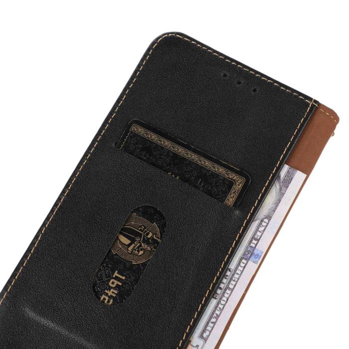 Bild 4, KHAZNEH KHAZNEH iPhone 15 Fodral RFID Flip Äkta Läder Svart - Teknikhallen.se