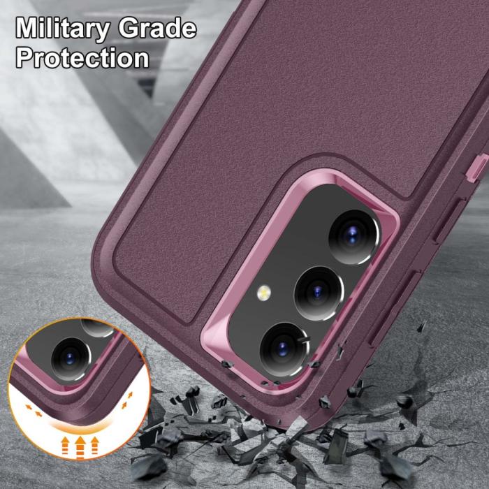 Bild 6,  Samsung Galaxy S25 Skal Extreme Hybrid Kickstand Lila/Rosa - Teknikhallen.se
