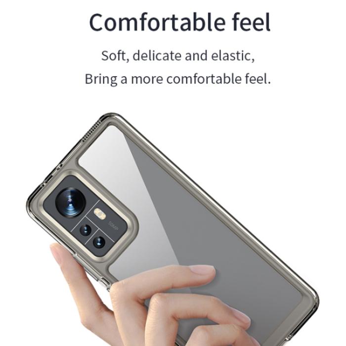 Bild 5,  Xiaomi 12 Skal Hybrid Akryl Transparent/Blå - Teknikhallen.se