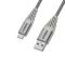 OtterBox OtterBox Premium 1m USB-C - USB-A Kabel Nylonflätad Grå - Teknikhallen.se