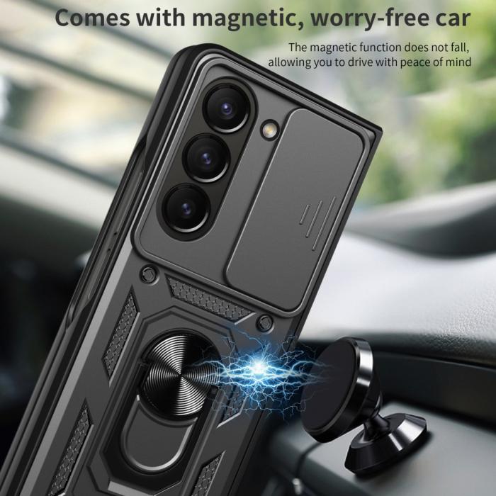 Bild 5,  Galaxy Z Fold 6 Skal CamShield Hyrbid Ringskal Svart - Teknikhallen.se