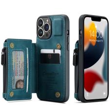 CASEME CASEME iPhone 13 Pro Max Skal Med Magnetisk Pl&aring;nbok Bl&aring; - Teknikhallen.se