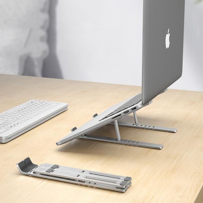 Bild 5, Tech-Protect Tech-Protect Alustand Laptop Ställ Justerbart Universal Mörk Grå - Teknikhallen.se