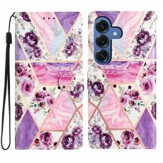  Samsung Galaxy S26 Fodral Med Tryck Lila Marmor - Teknikhallen.se