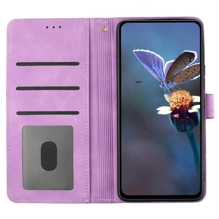 Bild 3,  Samsung Galaxy S24 Ultra Fodral Blommigt Tryck Lila - Teknikhallen.se