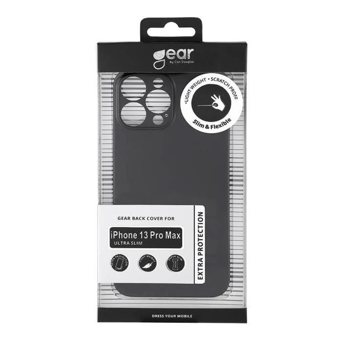 Bild 2, Gear GEAR iPhone 13 Pro Max Skal Ultraslim Solid Svart - Teknikhallen.se