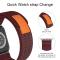 ColorPop Apple Watch 42/44/45/49 mm Armband Nylon Trail Loop Vinröd - Teknikhallen.se